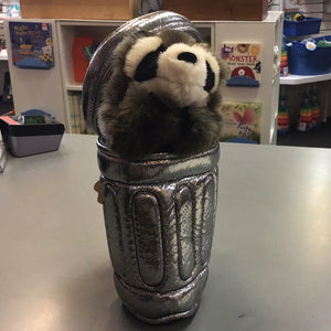 Raccoon in Garbage Can Puppet