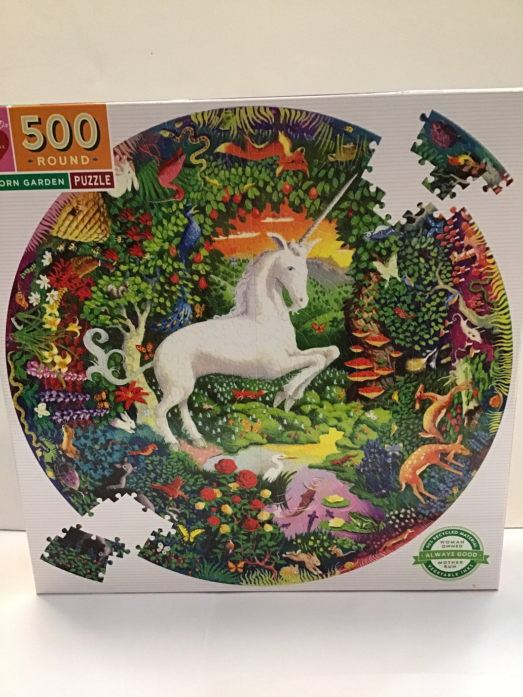 Unicorn garden puzzle  500 pc