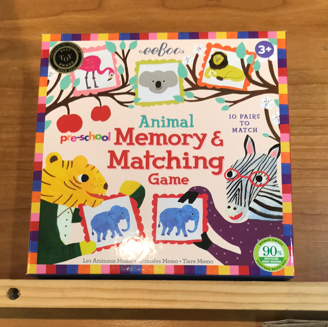 Preschool Animal Memory Game