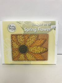String Art DIY spring flower
