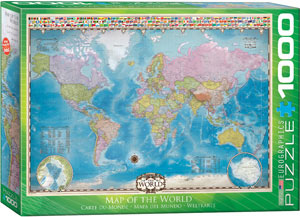 Map of the World puzzle 1000 pc