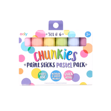 Load image into Gallery viewer, Chunkies Paint Sticks Pastel 6pk
